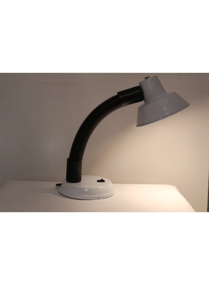 table lamp with flexible arm moves 360 degree-White color - Image 4